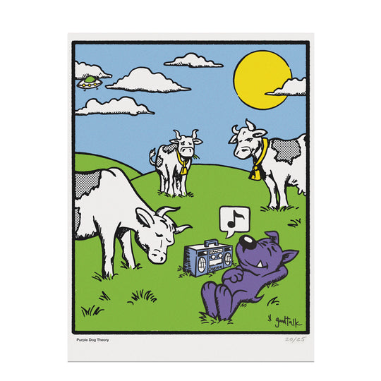 Purple Dog Theory Print
