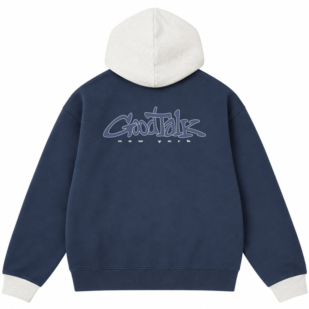 Colorblock Zip Hoodie - GoodTalk