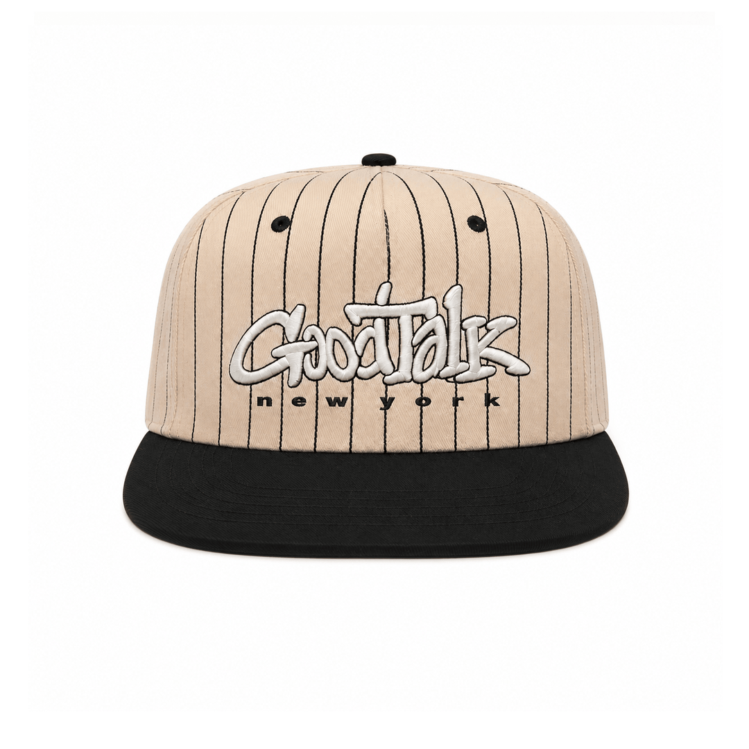GoodTalk New York Pinstripe Snapback Cap - GoodTalk
