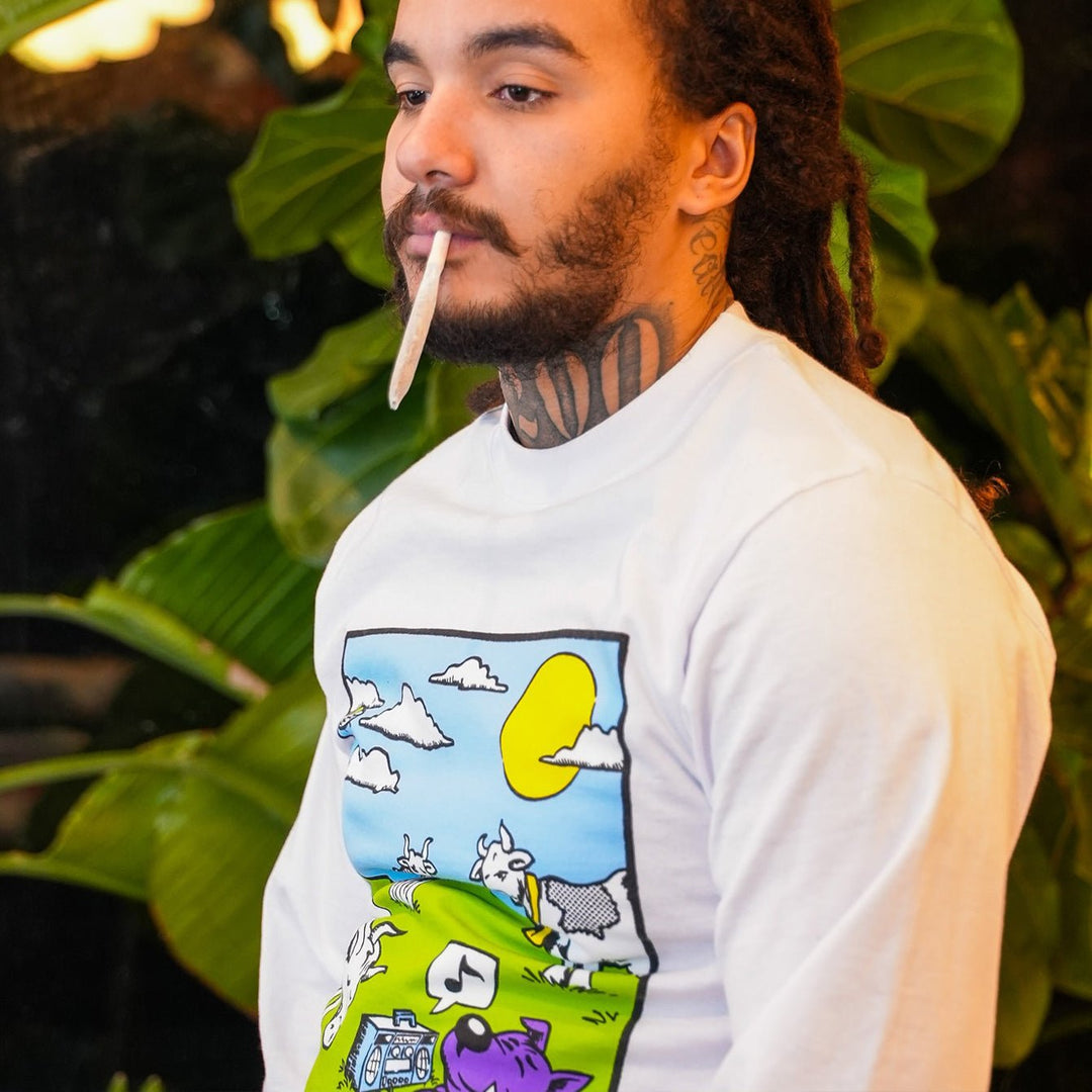 Purple Dog Long Sleeve Tee - GoodTalk