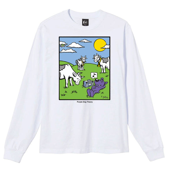 Purple Dog Long Sleeve Tee