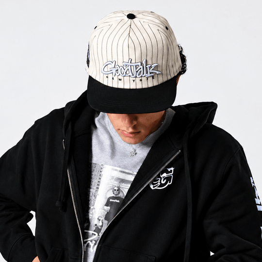 The Darryl Pinstripe Snapback Cap - GoodTalk