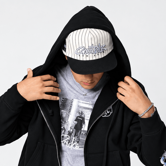 The Darryl Pinstripe Snapback Cap - GoodTalk