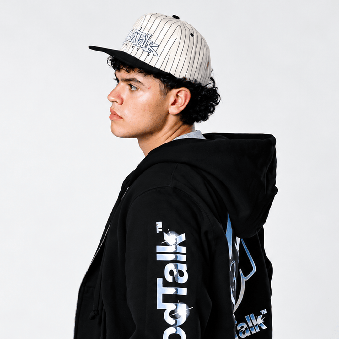 The Darryl Pinstripe Snapback Cap - GoodTalk